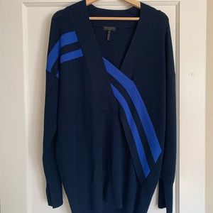 Blue Rag & Bone oversized sweater with stripes